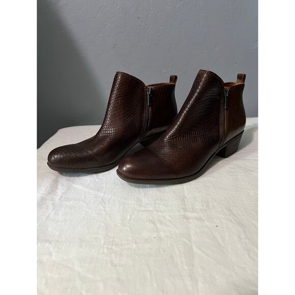 Lucky Brand Brown Ankle Boots - 10 Women's - Picture 1 of 7